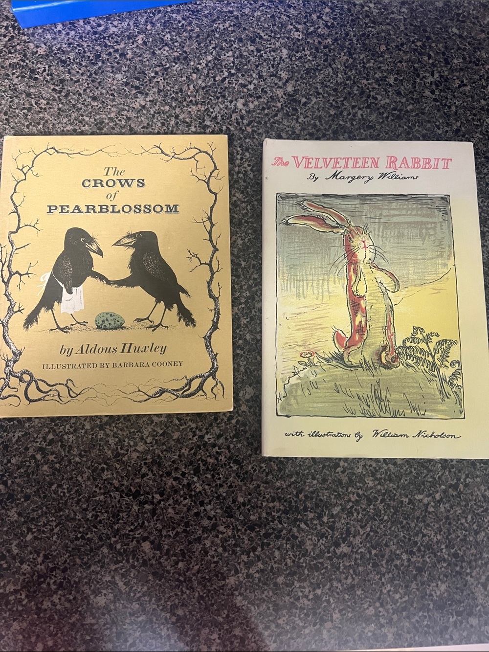 Lot of two rare children’s books The Velveteen Rabbit & crows of pearlblossom